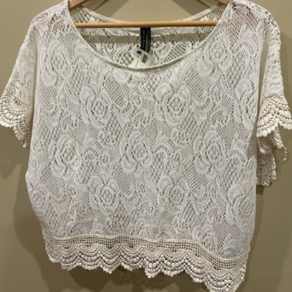 NWT GUESS by Marchiano Crochet Style Sweater